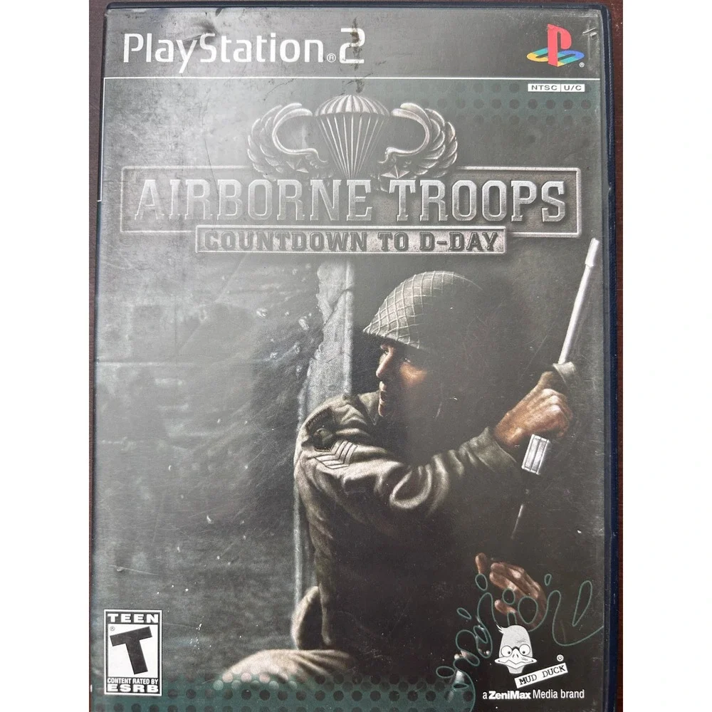 Airborne Troops Countdown to D-Day Sony PlayStation 2 PS2 Game CIB SLUS-21125